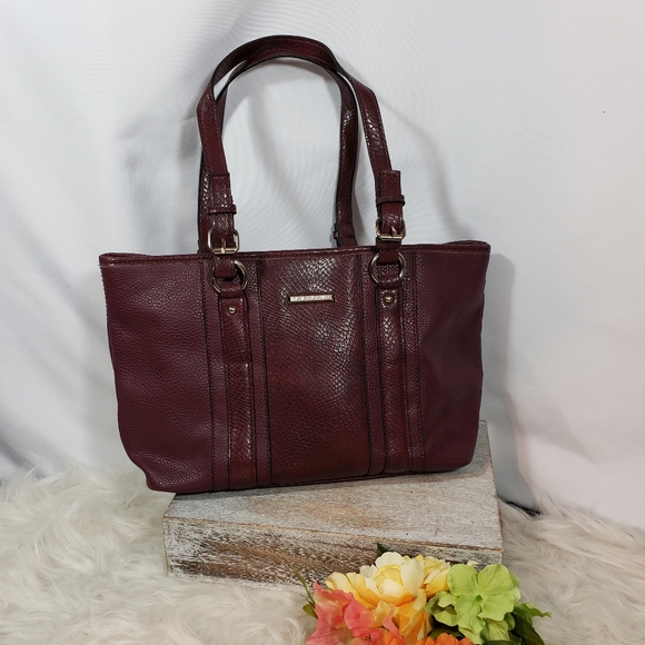 Dana Buchman Handbags - Dana Buchman Wine Large Tote